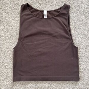 Brown Sleeveless Women's Top